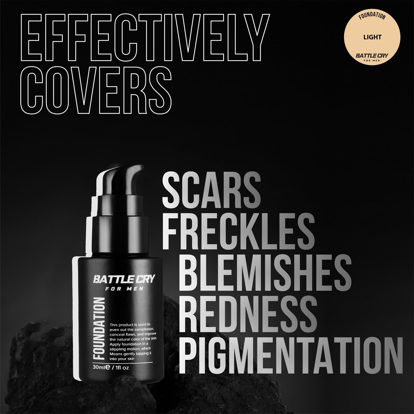 effective coverage lightweight foundation for men in india
