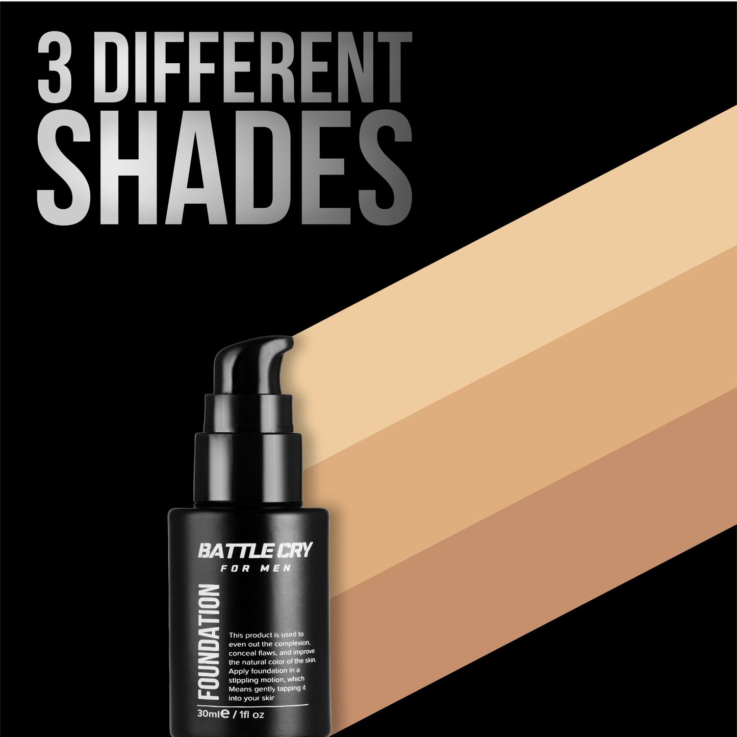 Men’s makeup foundation for natural coverage and glow