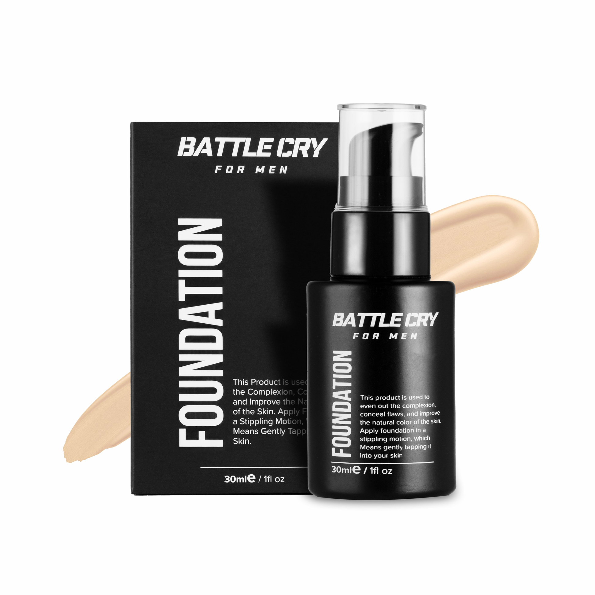 Men’s makeup foundation for natural coverage & glow