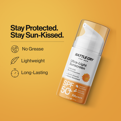 Ultra-light Sunscreen for men | Non-Greasy