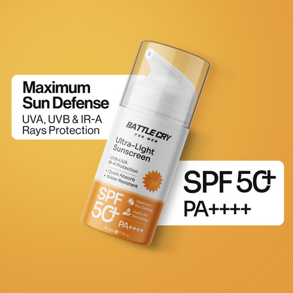 Ultra-light Sunscreen for men | Non-Greasy