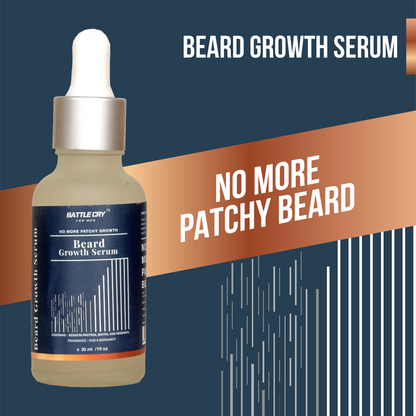 battlecry Natural beard serum for men daily use for visible growth
