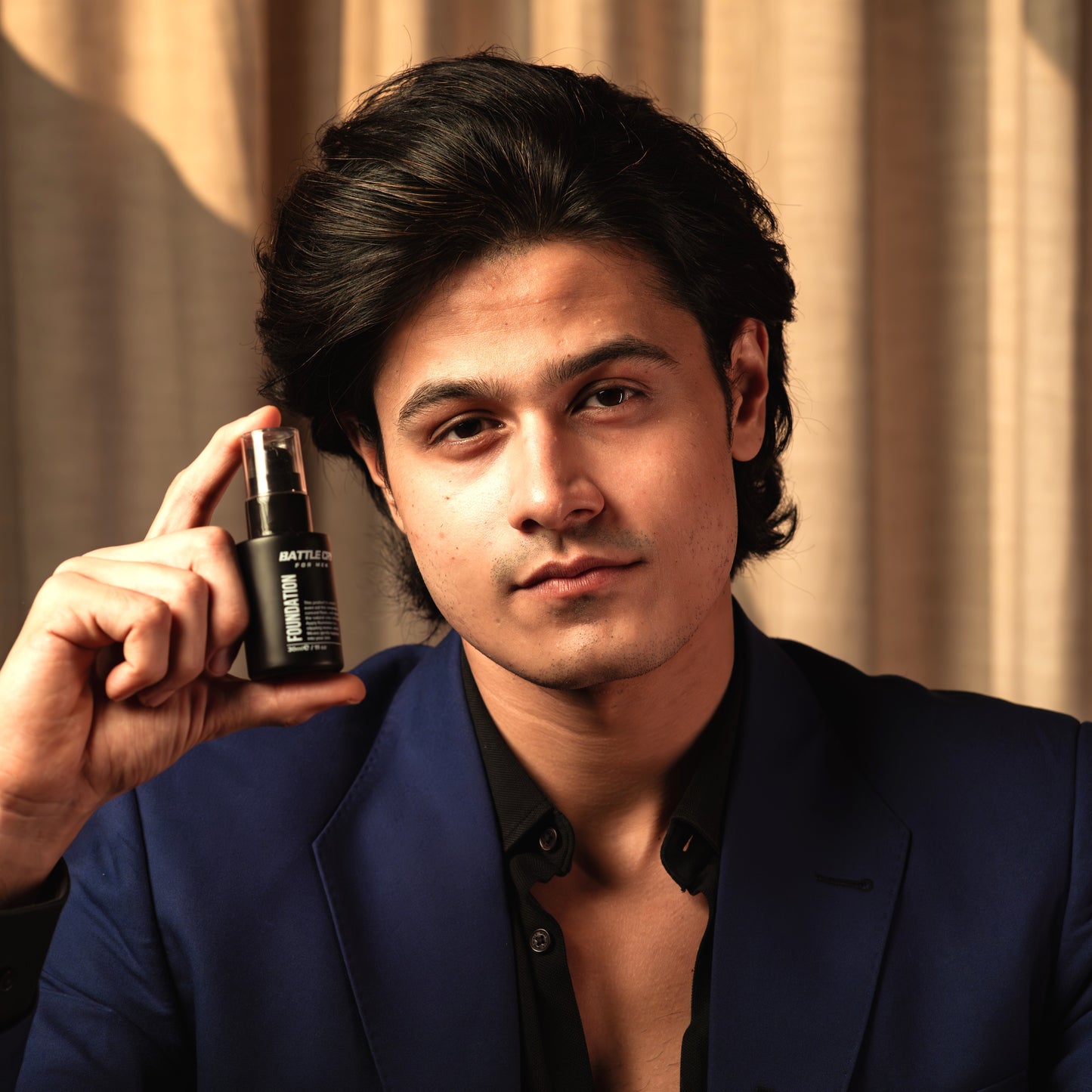 Best foundation for men in India Battlecry For Men lightweight matte foundation