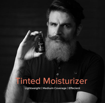 Tinted moisturizer for men with SPF, Battlecry daily skin care essential 