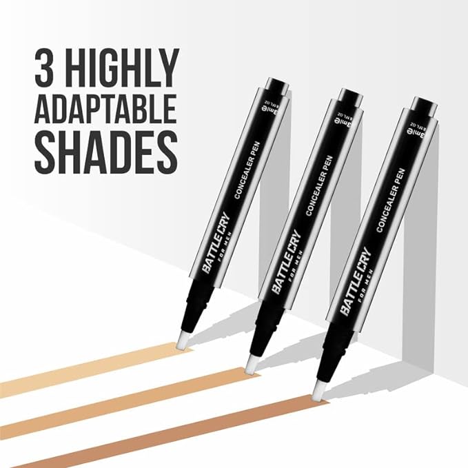 Battlecry concealer for men which hides spots and pigmentation easy to use