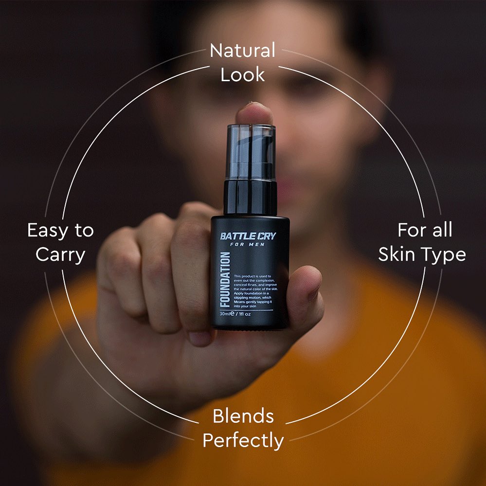battlecry lightweight foundation for men in india 